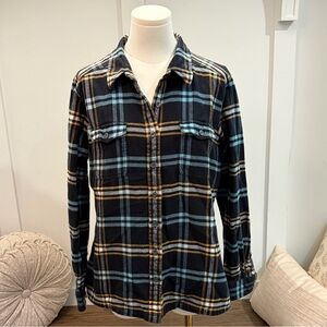 Patagonia Organic Cotton Womens Fjord Flannel Size 14